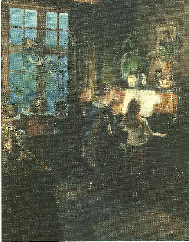 Viggo Johansen ved klaveret china oil painting image